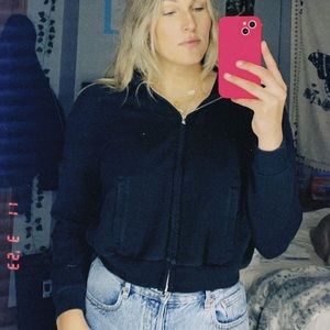 Garage Cropped Zip Up